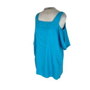 Soft Surroundings Blue Tunic Top